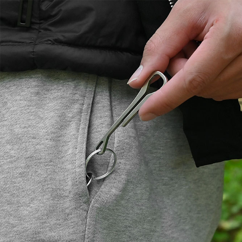Edc Carry Clip - 73mm Long Fine Simple 304 Stainless