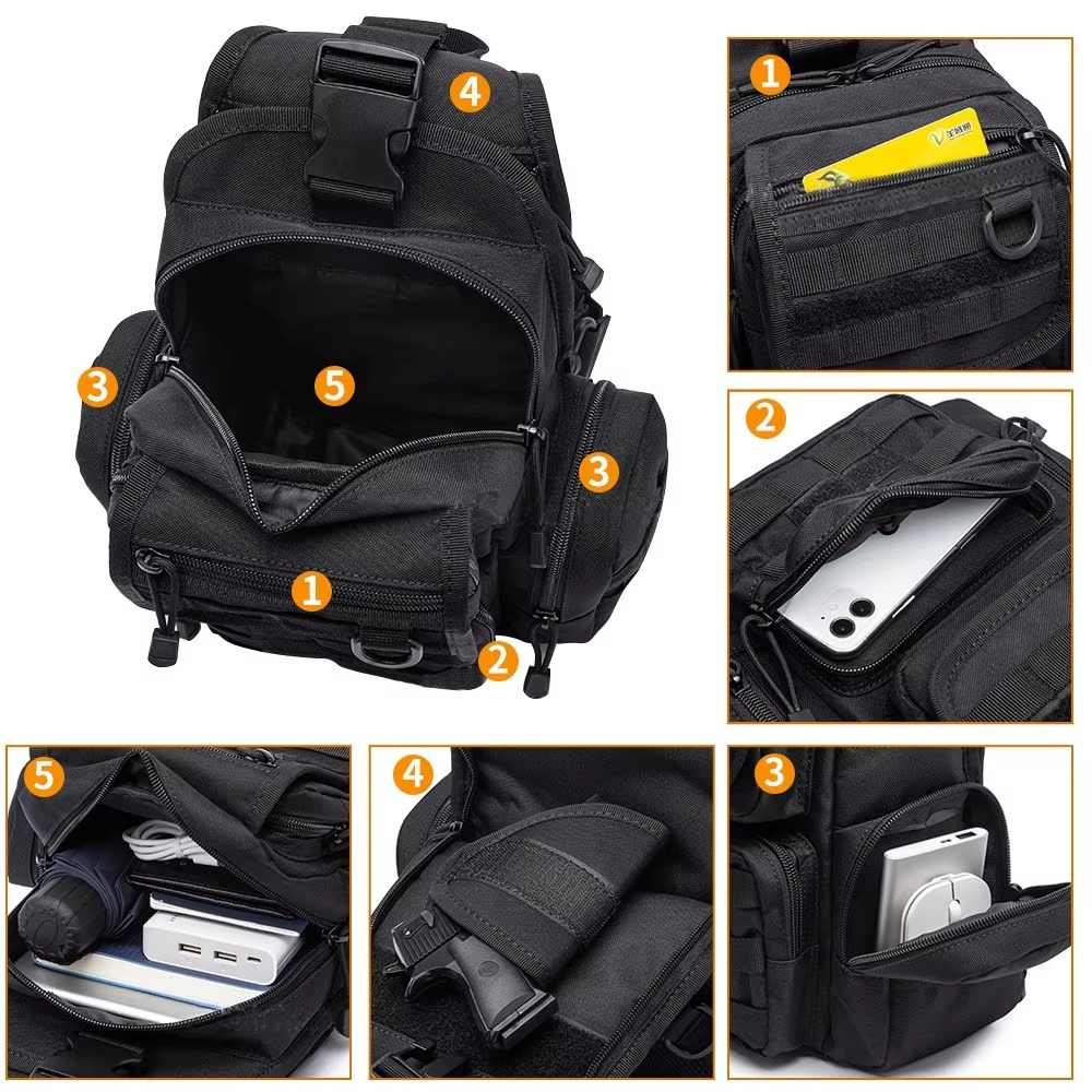 Tactical Pistol Bag Concealed  - огляд і ціна Edc Concealed Carry Sling Bag