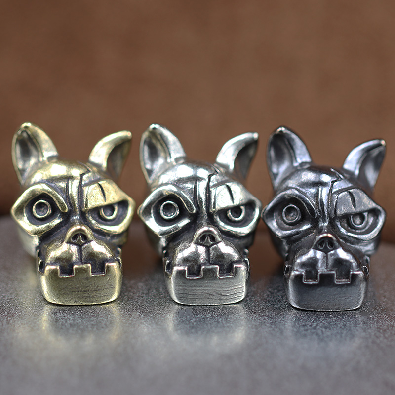 Bulldog Head Brass Knife Bead  - огляд і ціна Edc Everyday Carry Knives
